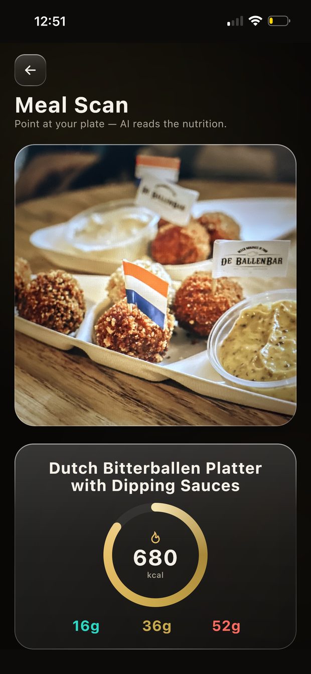 Meal Scan screen